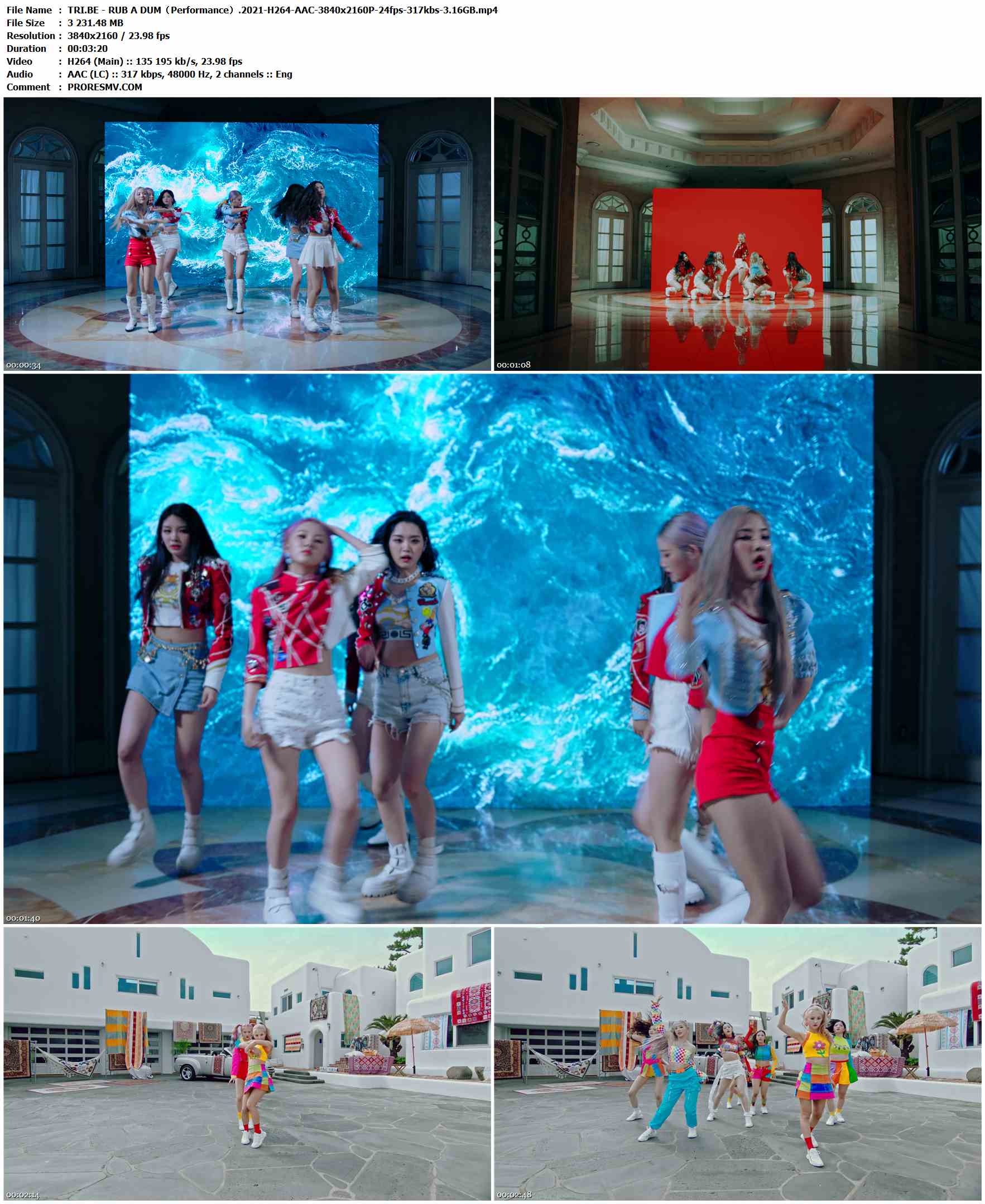 TRI.BE - RUB A DUM（Performance）.2021-H264-AAC-3840x2160P-24fps-317kbs-3.16GB官方MV_高清MV